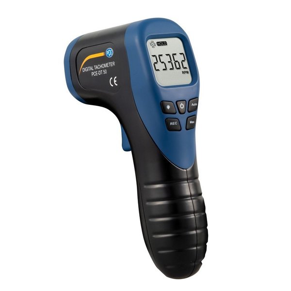 Pce Instruments Automative Laser Tachometer, 2.5 to 99,999 rpm PCE-DT 50
